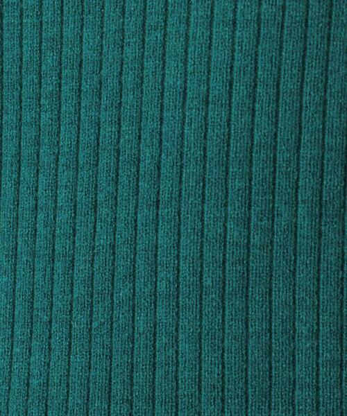 SHOO・LA・RUE（シューラルー）の「◆【M-3L】ちくちくしにくいリブ見えモックネック（ニット/セーター・レディース・アイボリー系2/アイボリー/グリーン/ブラック/サンドベージュ/ダークブラウン系2・02/03/04/05）」の13枚目の写真