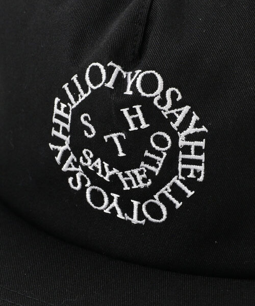 SAYHELLO(セイハロー)の「SAYHELLO / FACE LOGO CAP(キャップ・メンズ・ブラック・ONE SIZE)」の3枚目の写真