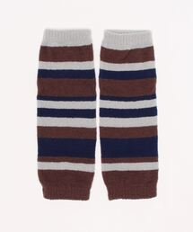 GLOBAL FORME CONCRETE（グローバルフォルムコンクリート）の「【SocksDEPO】プレミアシュークリーム糸使用マルチウェイウォーマー　穴有り　マルチボーダー柄（レッグウォーマー）」