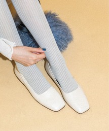 K.Spin | K.SPIN スクエアトゥ フラットシューズ(パンプス)