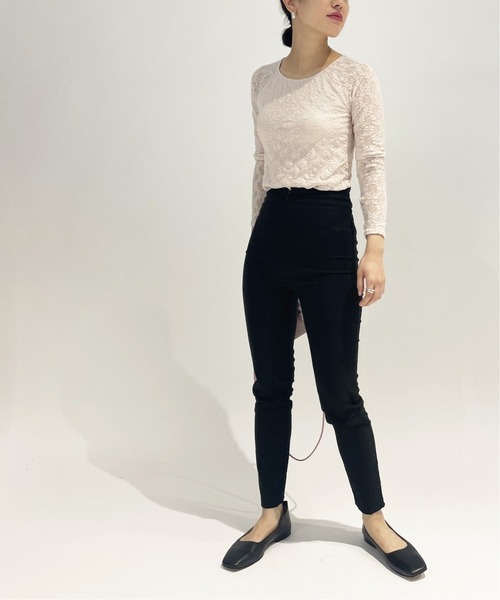 K.Spin（ケースピン）の「K.SPIN スクエアトゥ フラットシューズ（パンプス・レディース・ブラック/ベージュ・35/36/37/38）」の3枚目の写真