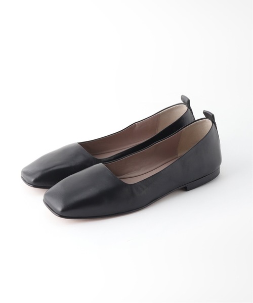 K.Spin（ケースピン）の「K.SPIN スクエアトゥ フラットシューズ（パンプス・レディース・ブラック/ベージュ・35/36/37/38）」の5枚目の写真