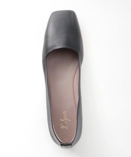 K.Spin（ケースピン）の「K.SPIN スクエアトゥ フラットシューズ（パンプス・レディース・ブラック/ベージュ・35/36/37/38）」の10枚目の写真