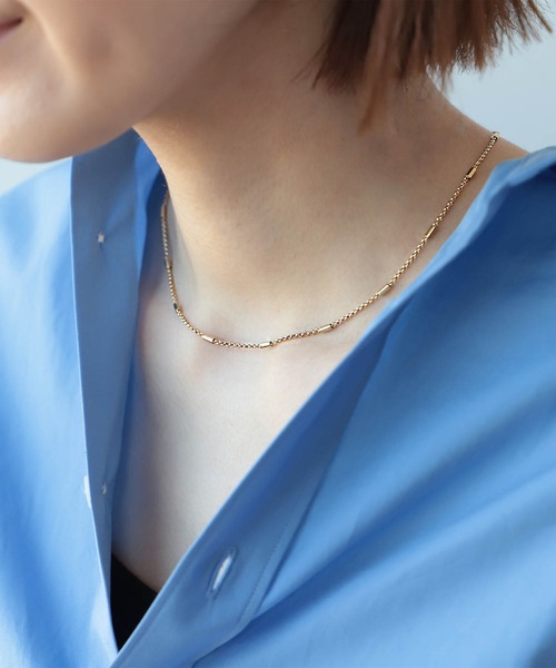 PHILIPPE AUDIBERT（フィリップ オーディベール）の「PHILIPPE AUDIBERT / ERIN ショートネックレス ゴールド（ネックレス・レディース・ゴールド・ONE SIZE）」の12枚目の写真