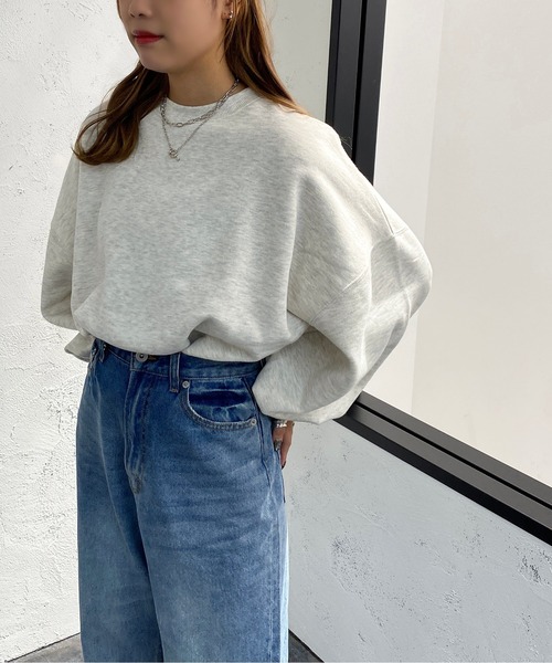 apres jour mignon(アプレジュールミニョン)の「袖ボリュームスウェット【ZOZOTOWN限定アイテム】【10PO】(スウェット・レディース・ブラック/ダークブルー/オートミール・フリー/X-LARGE)」の15枚目の写真