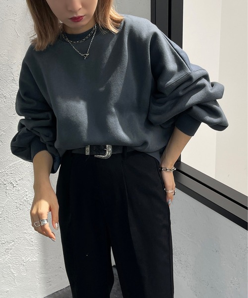 apres jour mignon(アプレジュールミニョン)の「袖ボリュームスウェット【ZOZOTOWN限定アイテム】【10PO】(スウェット・レディース・ブラック/ダークブルー/オートミール・フリー/X-LARGE)」の22枚目の写真