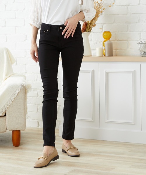 acro（アクロ）の「デニムスキニージーンズ/AC1246（デニムパンツ・レディース・ネイビー/ブラック・ﾌﾘ-）」の16枚目の写真