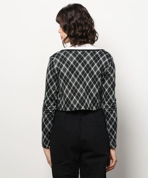FANCY CLUB(ファンシークラブ)の「A'GEM/9 × .kom『 FANCY CLUB/ファンシークラブ』ARGYLE BUTTON CARDIGAN /アーガイル ボタンカーディガン(カーディガン/ボレロ・レディース・ブラウン/ブラック・FREE)」の22枚目の写真