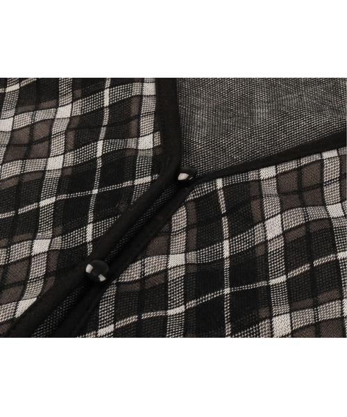 FANCY CLUB(ファンシークラブ)の「A'GEM/9 × .kom『 FANCY CLUB/ファンシークラブ』ARGYLE BUTTON CARDIGAN /アーガイル ボタンカーディガン(カーディガン/ボレロ・レディース・ブラウン/ブラック・FREE)」の8枚目の写真