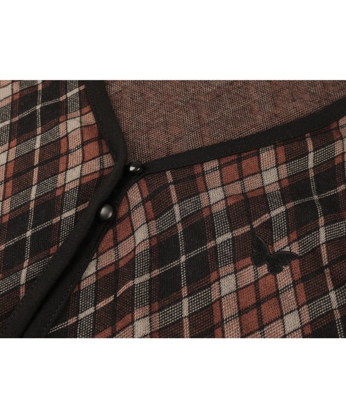 FANCY CLUB(ファンシークラブ)の「A'GEM/9 × .kom『 FANCY CLUB/ファンシークラブ』ARGYLE BUTTON CARDIGAN /アーガイル ボタンカーディガン(カーディガン/ボレロ・レディース・ブラウン/ブラック・FREE)」の6枚目の写真