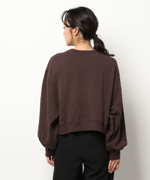 RETRO GIRL(レトロガール)の「カレッジロゴトレーナー(スウェット・レディース・パープル/オフホワイト/ダークグリーン/ダークブラウン・FREE)」の5枚目の写真