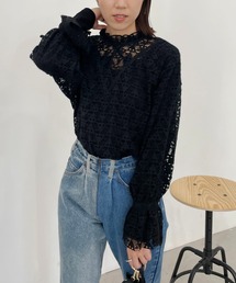 CAPRICIEUX LE'MAGE | ピーチタッチレースブラウス(シャツ/ブラウス)