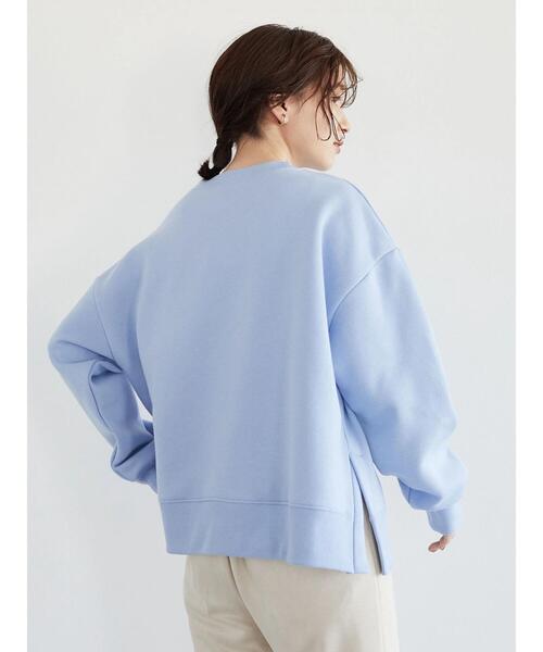 Green　Parks（グリーンパークス）の「裏起毛サイドスリットプルオーバー＊（スウェット・レディース・ブラック/サックスブルー/アイボリー・FREE）」の20枚目の写真