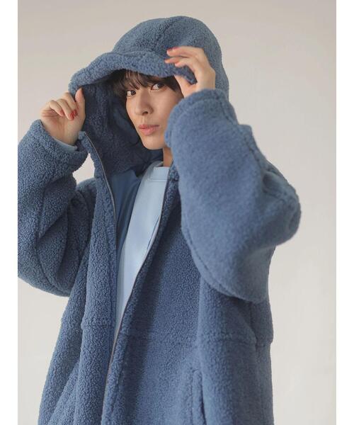 Green　Parks（グリーンパークス）の「裏起毛サイドスリットプルオーバー＊（スウェット・レディース・ブラック/サックスブルー/アイボリー・FREE）」の15枚目の写真