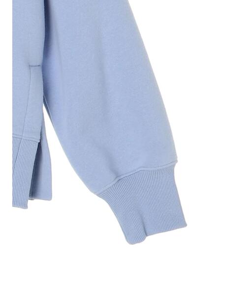 Green　Parks（グリーンパークス）の「裏起毛サイドスリットプルオーバー＊（スウェット・レディース・ブラック/サックスブルー/アイボリー・FREE）」の11枚目の写真