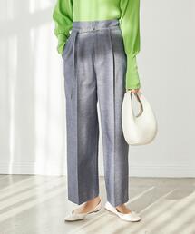 green label relaxing | コットニー タック ワイド パンツ(その他パンツ)