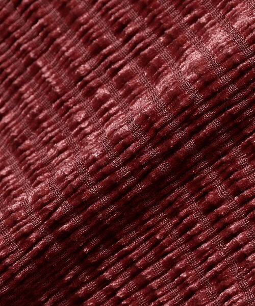 Ray BEAMS（レイビームス）の「Ray BEAMS / ベロア ボーダー シャツ（シャツ/ブラウス・レディース・ブラック/レッド系その他・ONE SIZE）」の15枚目の写真