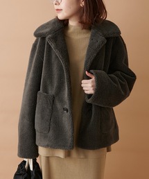 LE GLAZIK | LE GLAZIK(ルグラジック)　フェイクムートンジャケット(ムートンコート)