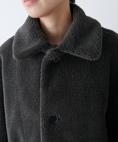LE GLAZIK（ルグラジック）の「LE GLAZIK(ルグラジック)　フェイクムートンジャケット（ムートンコート・レディース・チャコールグレー・FREE）」の12枚目の写真