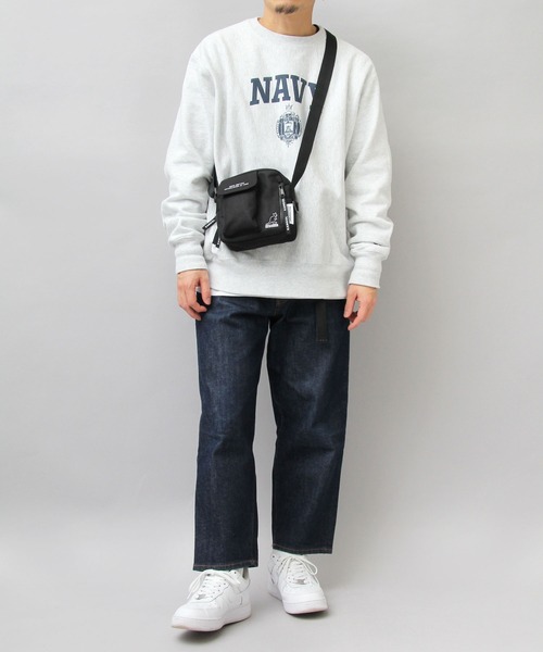 KANGOL（カンゴール）の「2層式 ロゴ刺繍 ポリエステル スクエア ミニショルダーバッグ（ショルダーバッグ・メンズ・ブラック・FREE）」の10枚目の写真