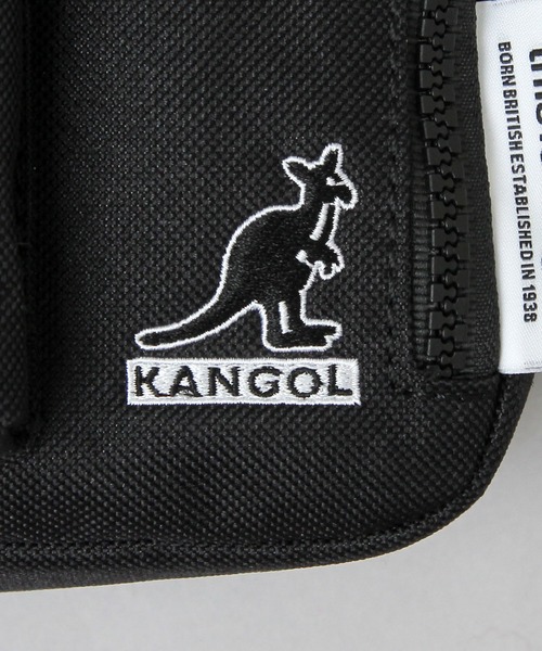 KANGOL（カンゴール）の「2層式 ロゴ刺繍 ポリエステル スクエア ミニショルダーバッグ（ショルダーバッグ・メンズ・ブラック・FREE）」の11枚目の写真