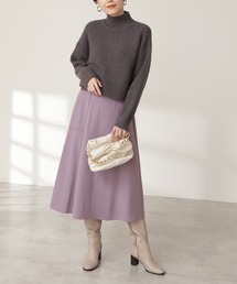 N.（N. Natural Beauty Basic） | 【S Size Line】◆ウォームタッチトラペーズスカート(スカート)