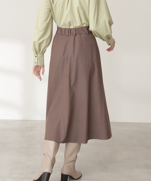 N.(N. Natural Beauty Basic)(エヌエヌナチュラルビューティーベーシック)の「【S Size Line】◆ウォームタッチトラペーズスカート(スカート・レディース・モカ/ナチュラル/モーブ系・SMALL/MEDIUM)」の12枚目の写真