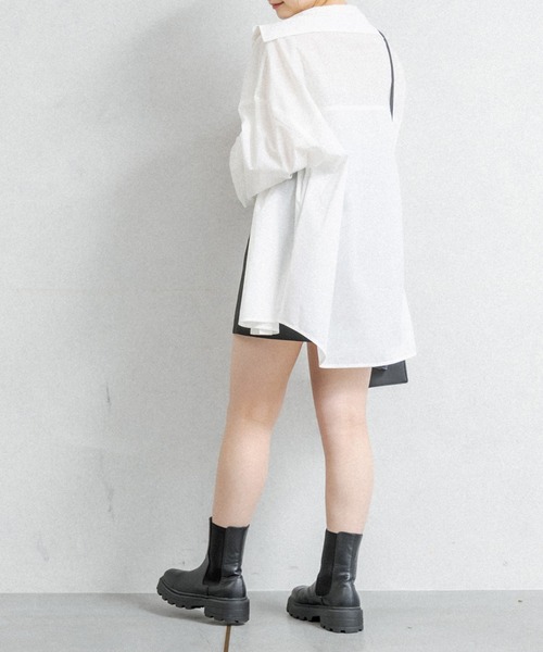 OLIVE des OLIVE(オリーブデオリーブ)の「ストライプシャツ(シャツ/ブラウス・レディース・ネイビー/オフホワイト/オレンジ/ブルー/ミント/ピンク系その他・FREE)」の9枚目の写真