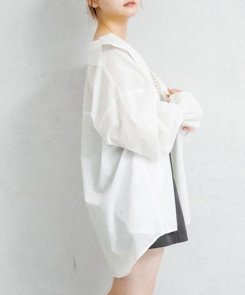 OLIVE des OLIVE(オリーブデオリーブ)の「ストライプシャツ(シャツ/ブラウス・レディース・ネイビー/オフホワイト/オレンジ/ブルー/ミント/ピンク系その他・FREE)」の11枚目の写真