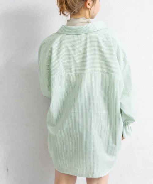 OLIVE des OLIVE(オリーブデオリーブ)の「ストライプシャツ(シャツ/ブラウス・レディース・ネイビー/オフホワイト/オレンジ/ブルー/ミント/ピンク系その他・FREE)」の19枚目の写真