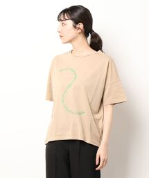 LUGIVA | ウェーブロゴTシャツ(Tシャツ/カットソー)