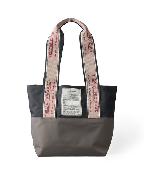 THEATRE PRODUCTS(シアタープロダクツ)の「【新色追加】THEATRE PRODUCTS / Dailyrusset別注 / ジャガードテープバッグ(M)(トートバッグ・レディース・ホワイト/ブラック×グレー/カーキ/ピンク/グレー/ブラック/グリーン/ピンク系2/ベージュ/ブラウン/ホワイト×ネイビー/ネイビー/オレンジ系1/パープル・FREE)」の22枚目の写真