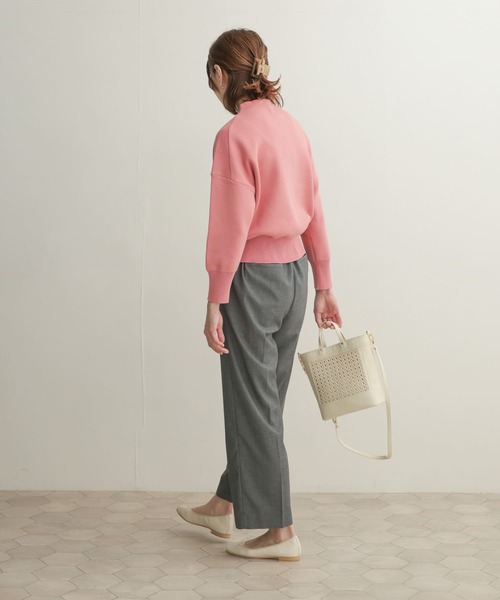 URBAN RESEARCH DOORS（アーバンリサーチドアーズ）の「クリアツイルストレートパンツ（その他パンツ・レディース・ブラック/グレー・1/0）」の8枚目の写真