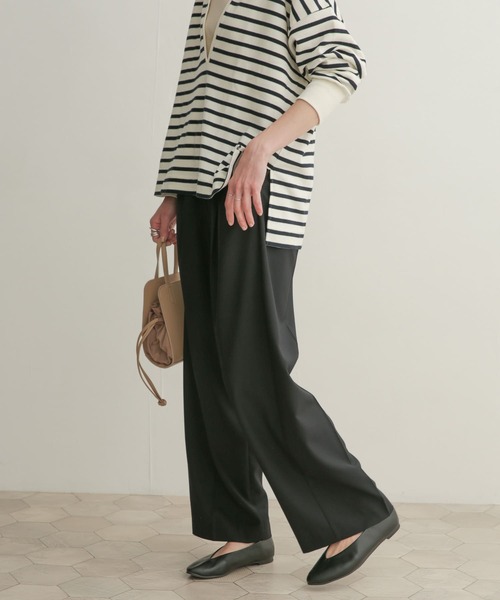 URBAN RESEARCH DOORS（アーバンリサーチドアーズ）の「クリアツイルストレートパンツ（その他パンツ・レディース・ブラック/グレー・1/0）」の13枚目の写真