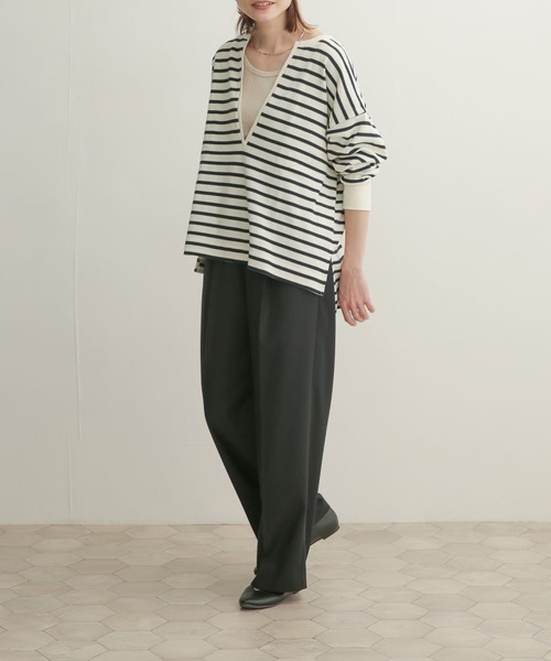 URBAN RESEARCH DOORS（アーバンリサーチドアーズ）の「クリアツイルストレートパンツ（その他パンツ・レディース・ブラック/グレー・1/0）」の22枚目の写真