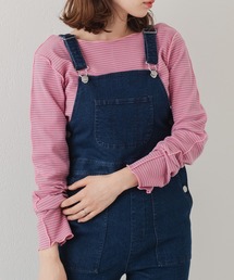 Kastane | テレコボーダークルーインナー(Tシャツ/カットソー)