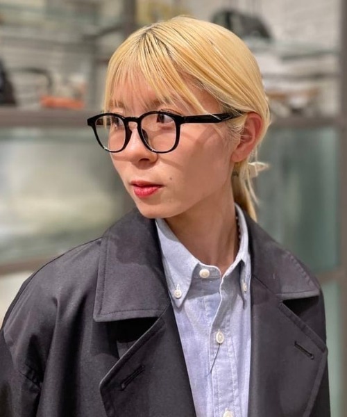 B:MING by BEAMS(ビーミングバイビームス)の「太フレームクリア メガネ(サングラス・レディース・ブラック・ONE SIZE)」の1枚目の写真