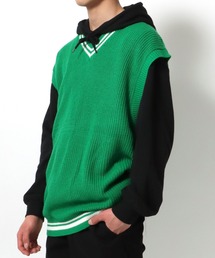 ラインＶネックニットベスト メンズ レディース ユニセックス