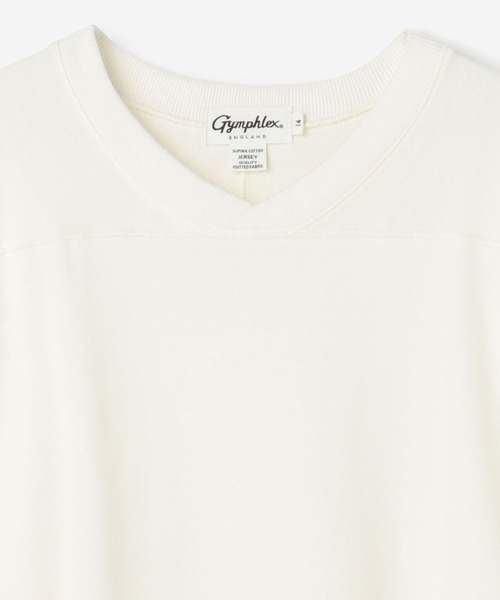 GYMPHLEX（ジムフレックス）の「Gymphlex | スーピマジャージー フットボールワンピース WOMEN（ワンピース・レディース・オフホワイト/ネイビー/ブルー・14）」の13枚目の写真