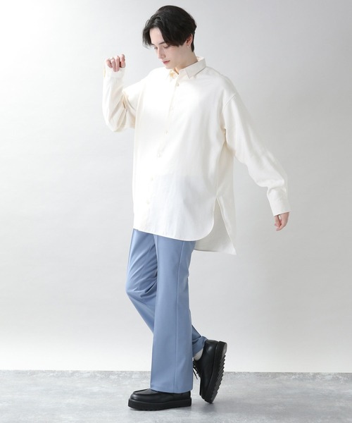 RAGEBLUE（レイジブルー）の「サイドスリット/ロングシャツ/262460