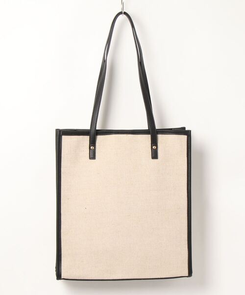 Samansa Mos2 blue（サマンサモスモスブルー）の「合皮パイピングトートバッグ（トートバッグ・レディース・ベージュ/ブラウン/ブルー・ﾌﾘ-）」の10枚目の写真