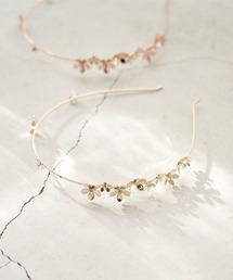 メタルフラワースリムカチューシャ