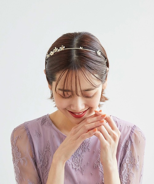 ROPE' PICNIC（ロペピクニック）の「メタルフラワースリムカチューシャ（カチューシャ・レディース・ゴールド系その他2/ゴールド・FREE）」の11枚目の写真