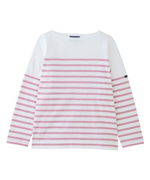 NIMES(ニーム)の「Leminor ボーダー パネル(Tシャツ/カットソー・レディース・ネイビー/ピンク/ブルー/チャコールグレー・FREE)」の15枚目の写真