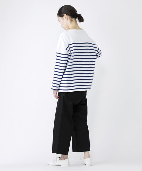 NIMES(ニーム)の「Leminor ボーダー パネル(Tシャツ/カットソー・レディース・ネイビー/ピンク/ブルー/チャコールグレー・FREE)」の16枚目の写真