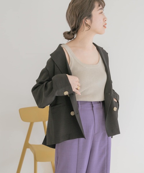 ITEMS URBANRESEARCH（アイテムズ アーバンリサーチ）の「ニットタンクトップ（タンクトップ・レディース・ブラック/ブラウン/ミント/グレー系その他・FREE）」の15枚目の写真