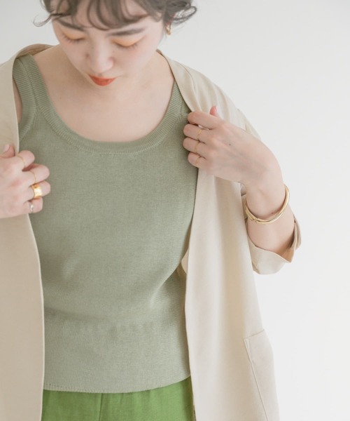 ITEMS URBANRESEARCH（アイテムズ アーバンリサーチ）の「ニットタンクトップ（タンクトップ・レディース・ブラック/ブラウン/ミント/グレー系その他・FREE）」の16枚目の写真