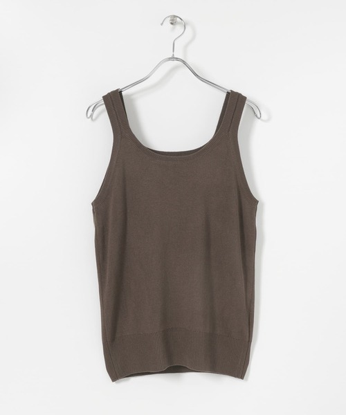 ITEMS URBANRESEARCH（アイテムズ アーバンリサーチ）の「ニットタンクトップ（タンクトップ・レディース・ブラック/ブラウン/ミント/グレー系その他・FREE）」の5枚目の写真