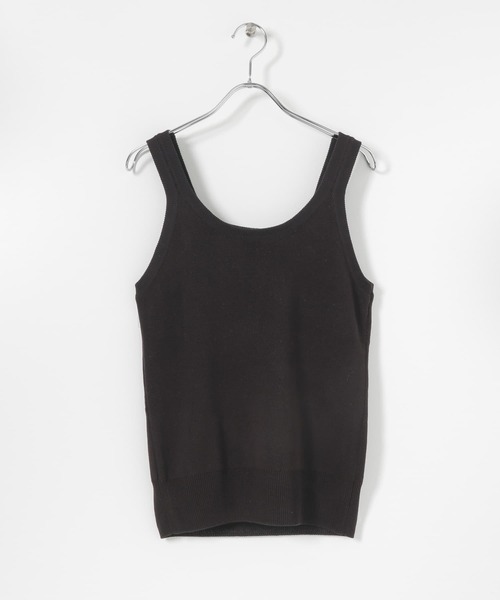 ITEMS URBANRESEARCH（アイテムズ アーバンリサーチ）の「ニットタンクトップ（タンクトップ・レディース・ブラック/ブラウン/ミント/グレー系その他・FREE）」の6枚目の写真