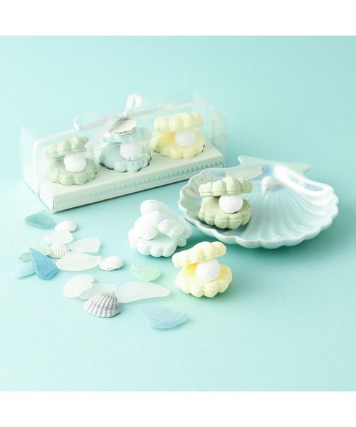 Francfranc(フランフラン)の「カドミニョン シェルフィズ ライトグリーン(3個セット/入浴剤)ギフト 女性 贈り物 プレゼント お返し 送別 (入浴剤・バスケア・レディース・ライトグリーン・FREE)」の8枚目の写真